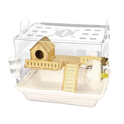 Lebensraum von Acrylhamster - durch Kleintierkäfig, belüftetes Nagetiergehäuse | Tragbarer -Träger, Haustierküstebox für Mäuse und Rennmäuse, kompaktes Haustierhaus für Kinder und Erwachsene Lebensraum von Acrylhamster - durch Kleintierkäfig, belüftetes Nagetiergehäuse | Tragbarer -Träger, Haustierküstebox für Mäuse und Rennmäuse, kompaktes Haustierhaus für Kinder und Erwachsene von Generisch