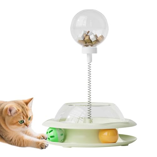 Leckerli Spender Katzen Spielzeug | Interaktives Katzen Spielzeug Mit Feder-Und Bällen | Futterautomat, Beschäftigungsfutterspiel | Für Jagdsimulation Und Bewegung Leckerli Spender Katzen Spielzeug | Interaktives Katzen Spielzeug Mit Feder-Und Bällen | Futterautomat, Beschäftigungsfutterspiel | Für Jagdsimulation Und Bewegung von Generisch