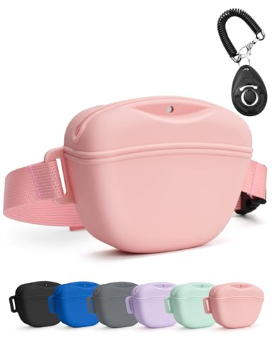 Leckerli-Tasche für Hunde mit Trainings-Klicker, stärkerer Magnetverschluss, um Verschütten zu vermeiden, Silikon-Leckerli-Tasche mit Hüftgurt für Haustier-Training, Spazierengehen Leckerli-Tasche für Hunde mit Trainings-Klicker, stärkerer Magnetverschluss, um Verschütten zu vermeiden, Silikon-Leckerli-Tasche mit Hüftgurt für Haustier-Training, Spazierengehen von Generisch