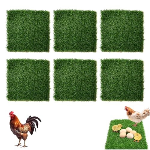 Legenester für Hühner Nistunterlage, 6 Stück 30x30cm Hühner Legenest Waschbare Nistunterlagen für Hühner, Hühner Legenest für Hühnerstall, Geflügel, Nistkästen und Enten von Generisch