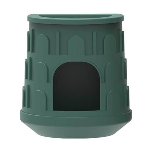 Leopard Gecko Hide House, Reptilienversteck, Gecko-Haus, abnehmbare Landschaftsdekoration, 13 x 12 x 8,2 cm, ideale Lebensraumdekoration mit Top Futter- und Wasserbecken für Spinnen von Generisch
