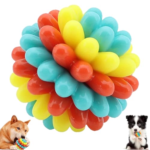 Lettuce Pets Dog Toys, Lettuce Pets Chew Ball, Heavy-Duty Spiky Chew Ball, Bite-Resistant Chews Toy for Aggressive Chewers (Blue) von Generisch
