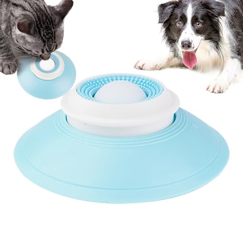 Lick Bowl für Hunde, leckte Matte für Hunde, Nassfutter Lick Pad mit Saugnapfbecher, PET -Anreicherung Spielzeug Langeweile Reduzier für den Gebrauch im Freien im Freien im Freien von Generisch
