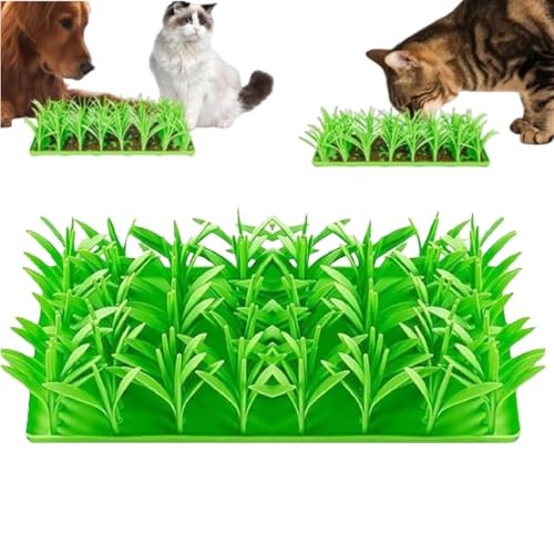 Lick Rasen für Katzen, Silikon-Grasmatte für Katzen, für Futtersuche und Stressabbau, für den Innenbereich von Generisch