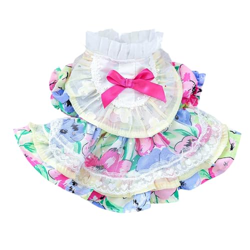 Generisch Mäntelchen Für Dackel Haustier Hund Spitze Kuchen Leibchen Tutu Kleid Chihuahua Hundepullover (Light Purple, XL) von Generisch