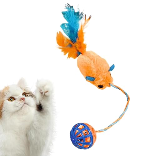 Mäuse Katzenspielzeug, Katzenspielzeugmäuse für Hauskatzen,Tragbares Kätzchen-Beißspielzeug | Lustiges Katzen-Mäuse-Spielzeug mit Glocke für Hauskatzen, Plüsch-Kätzchen-Teaser-Spielzeug, interaktives Mäuse Katzenspielzeug, Katzenspielzeugmäuse für Hauskatzen,Tragbares Kätzchen-Beißspielzeug | Lustiges Katzen-Mäuse-Spielzeug mit Glocke für Hauskatzen, Plüsch-Kätzchen-Teaser-Spielzeug, interaktives von Generisch
