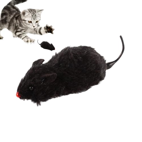 Mäusespielzeug für Katzen, die sich bewegt, realistische Mäusekatze Spielzeug - Fake Toy Mäuse aufwinden - Realistische interaktive Simulation Doll Running Trick Play Pet Supplies für große kleine Ras Mäusespielzeug für Katzen, die sich bewegt, realistische Mäusekatze Spielzeug - Fake Toy Mäuse aufwinden - Realistische interaktive Simulation Doll Running Trick Play Pet Supplies für große kleine Ras von Generisch