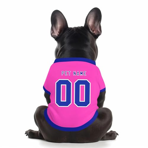 Maßgeschneiderte Hundefußball-Trikots mit gedrucktem Namen, Nummer und Logo – Personalisierte Sportuniformen für kleine, mittelgroße und große Hunde und Katzen Maßgeschneiderte Hundefußball-Trikots mit gedrucktem Namen, Nummer und Logo – Personalisierte Sportuniformen für kleine, mittelgroße und große Hunde und Katzen von Generisch