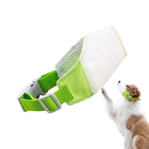 Maulkorb ohne Bellen für Hunde – Anti-Bell-Maulkorb | weicher Stoff und verstellbarer Gurt | Sicherheitsabdeckung verstellbares Haustierzubehör | mittelgroße Hunde gegen , Bellen und Beißen für von Generisch