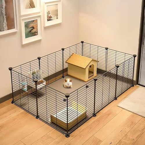 Meerschweinchenkäfig, DIY Haustier Laufstall für Kleintiere, Indoor Habitat Zaun für Kaninchen, Chinchilla und Hamster von Generisch