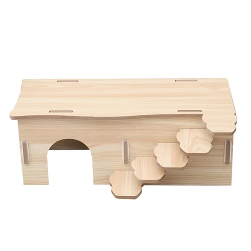 Mehrkammer-Hamsterhaus-Labyrinth, Kleintier-Lebensraum-Dekoration, bequemer Nestbau, geeignet für Selbstmontage von Mäusen und Ratten, um Kleintiere zu erkunden, natürlich, Größe M von Generisch