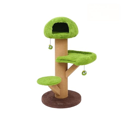 Mehrstöckiger Katzenbaum Condo - Kletterturm im Waldstil mit Nest für Katzen, ganzjähriges Spielen und Entspannen im Innenbereich, ideale kleine Katzenmöbel Mehrstöckiger Katzenbaum Condo - Kletterturm im Waldstil mit Nest für Katzen, ganzjähriges Spielen und Entspannen im Innenbereich, ideale kleine Katzenmöbel von Generisch