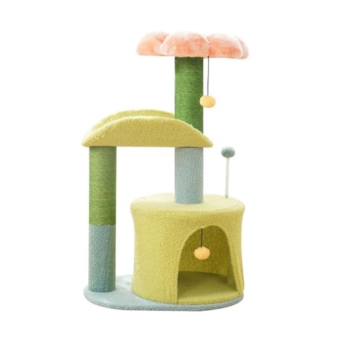 Mehrstöckiger Kratzbaum mit Kratzbaum, Hängematte, hängendem Ballspielzeug & geschlossener Wohnung, ideale Katzenwohnung für mittelgroße Katzen, langlebige und lustige Katzenmöbel Mehrstöckiger Kratzbaum mit Kratzbaum, Hängematte, hängendem Ballspielzeug & geschlossener Wohnung, ideale Katzenwohnung für mittelgroße Katzen, langlebige und lustige Katzenmöbel von Generisch