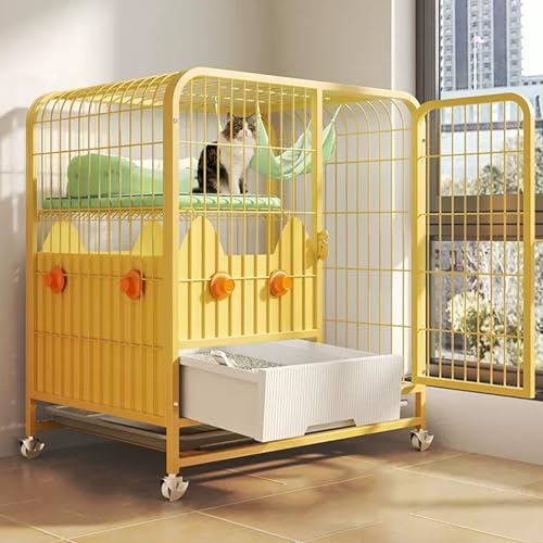 Mehrstöckiges Katzengehege mit Laufgitter-Funktionen, inklusive Katzentoilette, Hängematte und Rampenleitern für Sicherheit und Spaß im Innenbereich für Kleintiere Mehrstöckiges Katzengehege mit Laufgitter-Funktionen, inklusive Katzentoilette, Hängematte und Rampenleitern für Sicherheit und Spaß im Innenbereich für Kleintiere von Generisch
