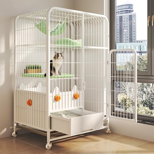 Mehrstöckiges Katzengehege mit Laufgitter-Funktionen, inklusive Katzentoilette, Hängematte und Rampenleitern für Sicherheit und Spaß im Innenbereich für Kleintiere Mehrstöckiges Katzengehege mit Laufgitter-Funktionen, inklusive Katzentoilette, Hängematte und Rampenleitern für Sicherheit und Spaß im Innenbereich für Kleintiere von Generisch