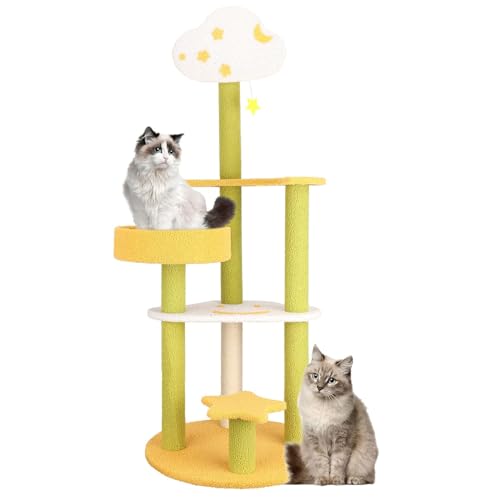 Mehrstufiger Kratzbaum mit Kratzbäumen & Spielzeugbällen – Aktivitätszentrum für Kätzchen & Katzen, hohe Katzenmöbel Spielhaus, langlebiges und lustiges Haustierhaus Mehrstufiger Kratzbaum mit Kratzbäumen & Spielzeugbällen – Aktivitätszentrum für Kätzchen & Katzen, hohe Katzenmöbel Spielhaus, langlebiges und lustiges Haustierhaus von Generisch