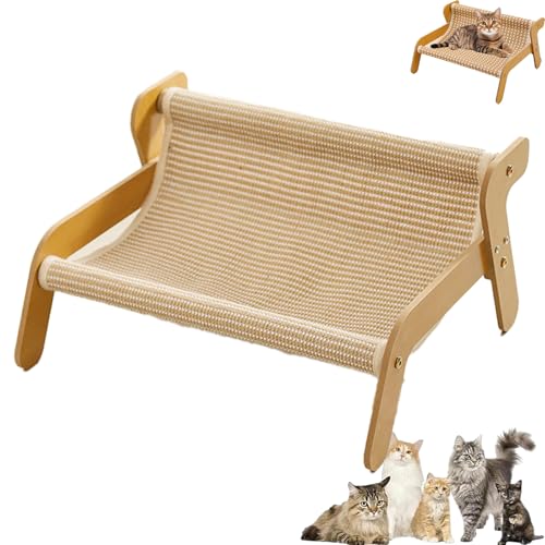 Mellowkin Cat Scratcher Couch, Mellowkin Cat Scratcher Bed, Cats-Friendly Scratchers and Lounger, The Claw Lounge for Cats, Pet Wavy Rocker, Keep Pets Off Furniture (B) von Generisch