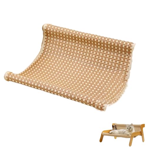 Mellowkin Cat Scratcher Couch, Upgrade 2-in-1 Cat Scratch Pad and Lounger, High Load Capacity, Gentle on Claws for Healthy Scratching and Relaxing (Kühlmatten-Stil mit Leinen-Ersatzkissen) von Generisch