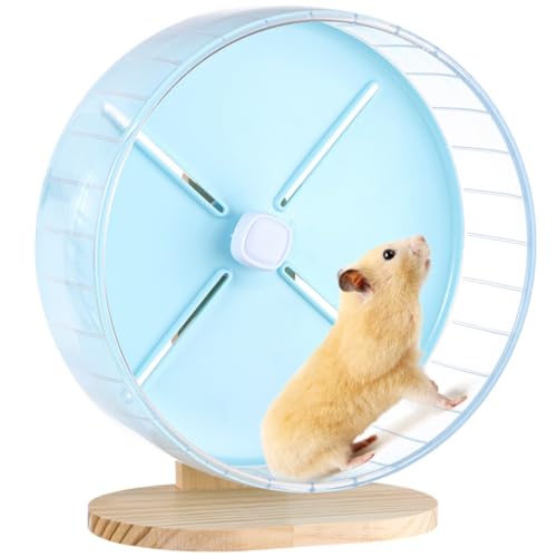 Mit Holzsockel, geräuschloses Hamster-Laufrad, 10,2 Zoll Chinchilla-Übungsrad, verstellbarer leiser Spinner für Rennmäuse, Meerschweinchen, Zuckergleiter Mit Holzsockel, geräuschloses Hamster-Laufrad, 10,2 Zoll Chinchilla-Übungsrad, verstellbarer leiser Spinner für Rennmäuse, Meerschweinchen, Zuckergleiter von Generisch