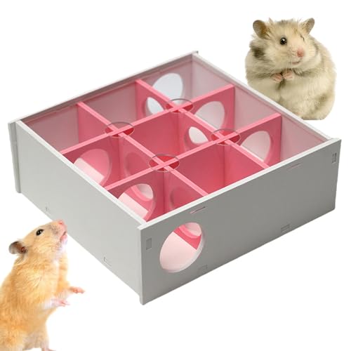 Multi Chamber Hamster Hide | 9 Kammern Labyrinth Tunnel Hamster Spielspielzeug - Hamster Spielspielzeug, Praktisches Geräumiges Design für Tunnel Erkundung, für Hamster, Meerschweinchen von Generisch