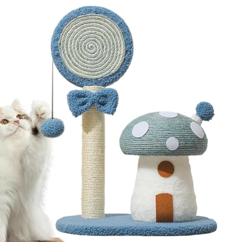 Mushroom Cat Climbing Tower, Cute Interactive Structure, 14.76x11.22x21.26 inches, Multi-Functional Poles, Feline Activity, Sisal Board Scratcher for Home Use Mushroom Cat Climbing Tower, Cute Interactive Structure, 14.76x11.22x21.26 inches, Multi-Functional Poles, Feline Activity, Sisal Board Scratcher for Home Use von Generisch