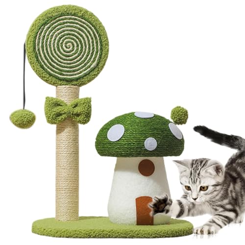 Mushroom Cat Climbing Tower, Cute Interactive Structure, 14.76x11.22x21.26 inches, Multi-Functional Poles, Feline Activity, Sisal Board Scratcher for Home Use Mushroom Cat Climbing Tower, Cute Interactive Structure, 14.76x11.22x21.26 inches, Multi-Functional Poles, Feline Activity, Sisal Board Scratcher for Home Use von Generisch