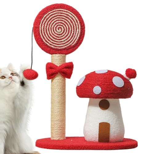 Mushroom Cat Scratcher, Interactive Toy Tree, Multi-Functional Poles, Sisal Board for Cats, Sturdy Scratch Post for Living Room, Indoor Pet Activity, 37.5x28.5x54cm, Blue Red Green Mushroom Cat Scratcher, Interactive Toy Tree, Multi-Functional Poles, Sisal Board for Cats, Sturdy Scratch Post for Living Room, Indoor Pet Activity, 37.5x28.5x54cm, Blue Red Green von Generisch