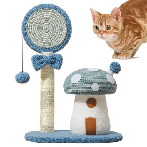 Mushroom Cat Scratcher, Interactive Toy Tree, Multi-Functional Poles, Sisal Board for Cats, Sturdy Scratch Post for Living Room, Indoor Pet Activity, 37.5x28.5x54cm, Blue Red Green Mushroom Cat Scratcher, Interactive Toy Tree, Multi-Functional Poles, Sisal Board for Cats, Sturdy Scratch Post for Living Room, Indoor Pet Activity, 37.5x28.5x54cm, Blue Red Green von Generisch
