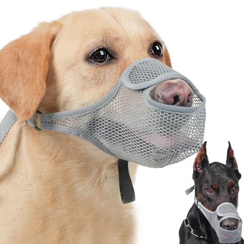 Muzzle for Dog, Breathable Anti-Barking Cover, Soft Adjustable Mesh Guard, Scavenging and Licking Prevention, Comfortable Pet Restraint for Training and Safety Muzzle for Dog, Breathable Anti-Barking Cover, Soft Adjustable Mesh Guard, Scavenging and Licking Prevention, Comfortable Pet Restraint for Training and Safety von Generisch