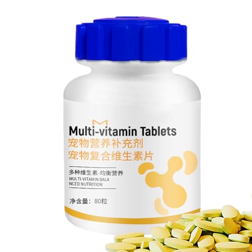 Nahrungsergänzung für das Wohlbefinden von Hunden | 180 Stück Tabletten für die allgemeine Gesundheit Ihres Hundes - Fell- & Hautgesundheit Für Haustiere & Jungtiere von Generisch