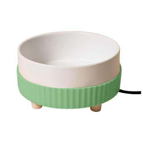 Napf Hund USB-betriebener Wasserspender für Haustiere, Keramikschüssel, beheiztes Trinkgerät, 5V-Version Katze Napf (A, 13. 5cm) von Generisch