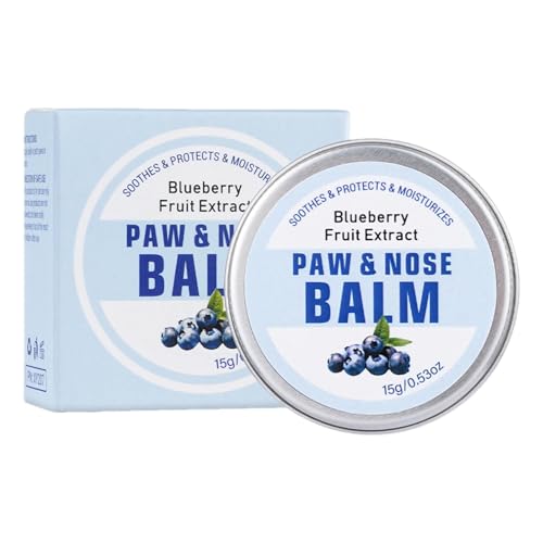 Nasenbalsam für Haustiere, Pfotenbalsam für Haustiere - 15 g natürliche, nährende Nasenpfotencreme für Haustiere - Leicht einziehende Hautpflegecreme für kleine, mittelgroße und große Hunde gegen riss Nasenbalsam für Haustiere, Pfotenbalsam für Haustiere - 15 g natürliche, nährende Nasenpfotencreme für Haustiere - Leicht einziehende Hautpflegecreme für kleine, mittelgroße und große Hunde gegen riss von Generisch