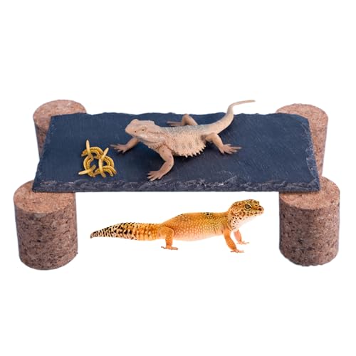 Natural Reptile Climbing Stone - Reptile Bask with Cork Stake for Bearded Dragon, Gecko, Snake, Turtle, Tortoise Terrarium Habitat Basking for Heat and Humidity Control In Glass Aquarium Tank Natural Reptile Climbing Stone - Reptile Bask with Cork Stake for Bearded Dragon, Gecko, Snake, Turtle, Tortoise Terrarium Habitat Basking for Heat and Humidity Control In Glass Aquarium Tank von Generisch