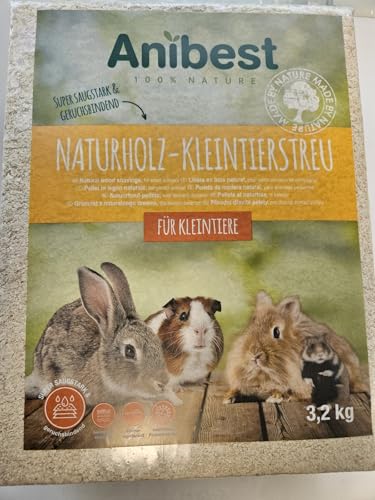 Naturholz-Kleintierstreu, Saugstark und Geruchsbindend, 3,2 kg von Generisch