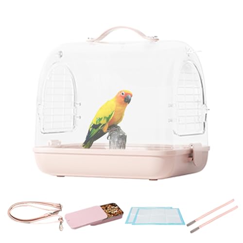 Nymphensittich-Reisetasche – Vogel-Tragerucksack, transparenter Nymphensittichkäfig, weiche Reisebox, Vogelreisekäfig | Outdoor-Vogelträger, abnehmbarer Hamstertrage, Haustier-Transparent Nymphensittich-Reisetasche – Vogel-Tragerucksack, transparenter Nymphensittichkäfig, weiche Reisebox, Vogelreisekäfig | Outdoor-Vogelträger, abnehmbarer Hamstertrage, Haustier-Transparent von Generisch