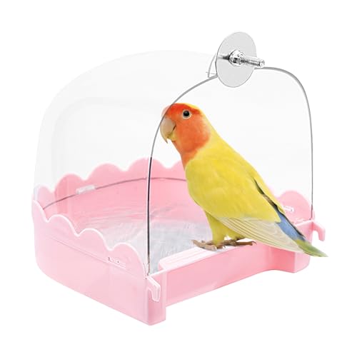 Nymphensittich-Vogelbad, Vogelbadewanne für Käfig,Vogelbadeschale | Vogelbadewanne, multifunktionales Vogelkäfig-Zubehör, Reinigung von Heimtierbedarf, klare Badewanne für Vögel, wie Turteltauben Nymphensittich-Vogelbad, Vogelbadewanne für Käfig,Vogelbadeschale | Vogelbadewanne, multifunktionales Vogelkäfig-Zubehör, Reinigung von Heimtierbedarf, klare Badewanne für Vögel, wie Turteltauben von Generisch