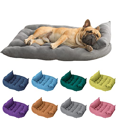 Orthopädische Hundehütte aus Memory-Schaum, zusammenklappbar, abnehmbares, waschbares Hirschlederimitat, tragbares und bequemes Haustierbett für kleine bis mittelgroße Hunde Orthopädische Hundehütte aus Memory-Schaum, zusammenklappbar, abnehmbares, waschbares Hirschlederimitat, tragbares und bequemes Haustierbett für kleine bis mittelgroße Hunde von Generisch