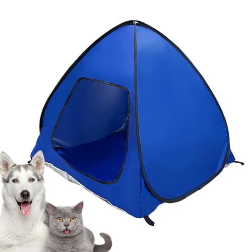 Outdoor-Hundezelt, tragbarer Haustier-Unterschlupf, faltbares Schattenhaus, leichte Reisekabinenstruktur, für Hinterhof, Terrasse, Garten, Camping, Familienpicknick, Ausflüge, Katzendach von Generisch