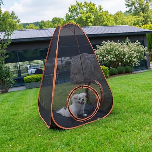 Outdoor Katzengehege, tragbare Pop-Up-Mesh-Zelte mit Spieltunneln für große Katzen, Kaninchen und Kleintiere, sechseckiges Design für vielseitiges Spielen von Generisch