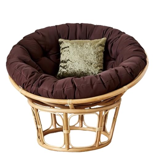 Outdoor-Stuhlkissen, verdicktes wasserdichtes Kissen für Garten und Terrasse, geeignet für Eierstuhl und Papasansessel, runde Form, bequem und langlebig Outdoor-Stuhlkissen, verdicktes wasserdichtes Kissen für Garten und Terrasse, geeignet für Eierstuhl und Papasansessel, runde Form, bequem und langlebig von Generisch