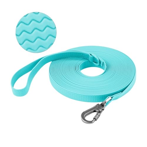 PVC-Hundeleine, 1,8 m, 3 m, 5 m, 10 m, rutschfest, wasserdicht und leicht zu reinigen, Lauftraining, lang, stark (Grün, 10 m) von Generisch