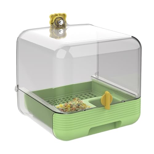 Papageienbad - Ausziehbarer Futterspender für Käfig | 2-in-1 Transparente Schüssel Badewanne Design für Haustier Vögel, Innenbereich, Hof, Deck, Garten, Balkon, Voliere im Freien & Einfache Reinigung Papageienbad - Ausziehbarer Futterspender für Käfig | 2-in-1 Transparente Schüssel Badewanne Design für Haustier Vögel, Innenbereich, Hof, Deck, Garten, Balkon, Voliere im Freien & Einfache Reinigung von Generisch
