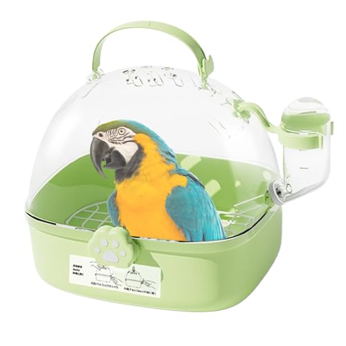 Papageientransportbox | Reisevogelkäfig - Belüftet & Leicht Handgehaltene Transportbox Mit Trinkflasche Für Kleintiere Kätzchen Frettchen Kaninchen Reptilien Papageientransportbox | Reisevogelkäfig - Belüftet & Leicht Handgehaltene Transportbox Mit Trinkflasche Für Kleintiere Kätzchen Frettchen Kaninchen Reptilien von Generisch