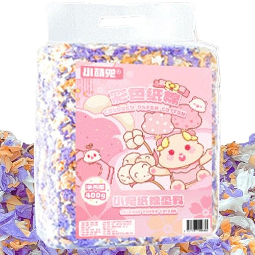 Paper Bedding, Natural Hamster Fluff Pet Bedding, Rabbits Paper Litter, Hamster Cage Bedding with Odor Control for Rabbits Syrische Zwerghamster Rennmäuse Paper Bedding, Natural Hamster Fluff Pet Bedding, Rabbits Paper Litter, Hamster Cage Bedding with Odor Control for Rabbits Syrische Zwerghamster Rennmäuse von Generisch