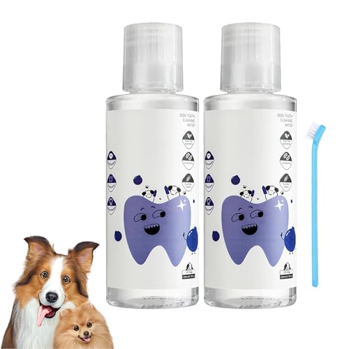 PawBright™ Dental+, 200 ml Pawbright Dental, Wasserzusatz für Hunde zur Zahnpflege, Mundpflege, Reine natürliche Pflanzenformel, bekämpft Zahnstein und fördert gesundes Zahnfleisch (für Hund*2PC) von Generisch