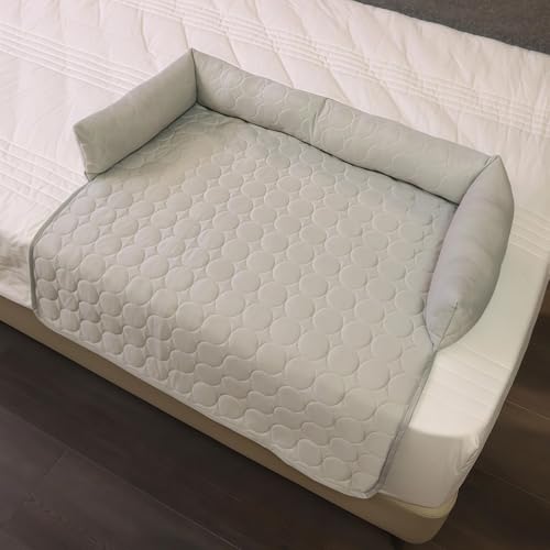 Pelzbarn Cooling Mat for Dogs, Heatrelief Cooling Dog Bed with Ice Silk Fabric, Durable Machine Washable Cool Pad for Small to Large Pets, Non-Slip & Machine Washable Design (grey,M(27.5*27.5in)) von Generisch