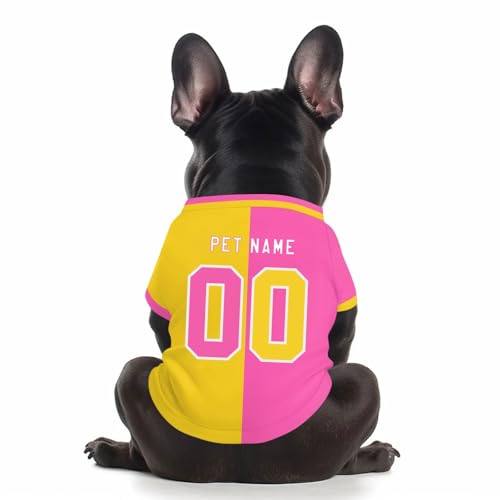 Personalisiertes Haustier-Sweatshirt mit Namen Foto Nummer Text Atmungsaktive Sweatshirt Hunde nach OP Hund Tank Top Sommer Weste von Generisch