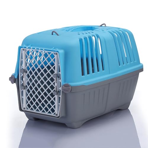 Pet Airline-Check-in-Reisebox, Outdoor-Hundebox, 360-Grad-Belüftung, 45,7 cm, Blau, Größe S Pet Airline-Check-in-Reisebox, Outdoor-Hundebox, 360-Grad-Belüftung, 45,7 cm, Blau, Größe S von Generisch