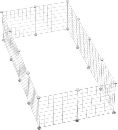 Pet Spielplatz, 12 Paneel aus Metallschwire, DIY Haustier-Übungszaun, Innen/Außen Gehege von Generisch