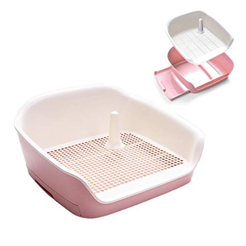 Pet Töpfchen Hundetoilette mit Netzpolsterhalter und Zaun - 2-lagiges System für einfache Reinigung und Training Pet Töpfchen Hundetoilette mit Netzpolsterhalter und Zaun - 2-lagiges System für einfache Reinigung und Training von Generisch